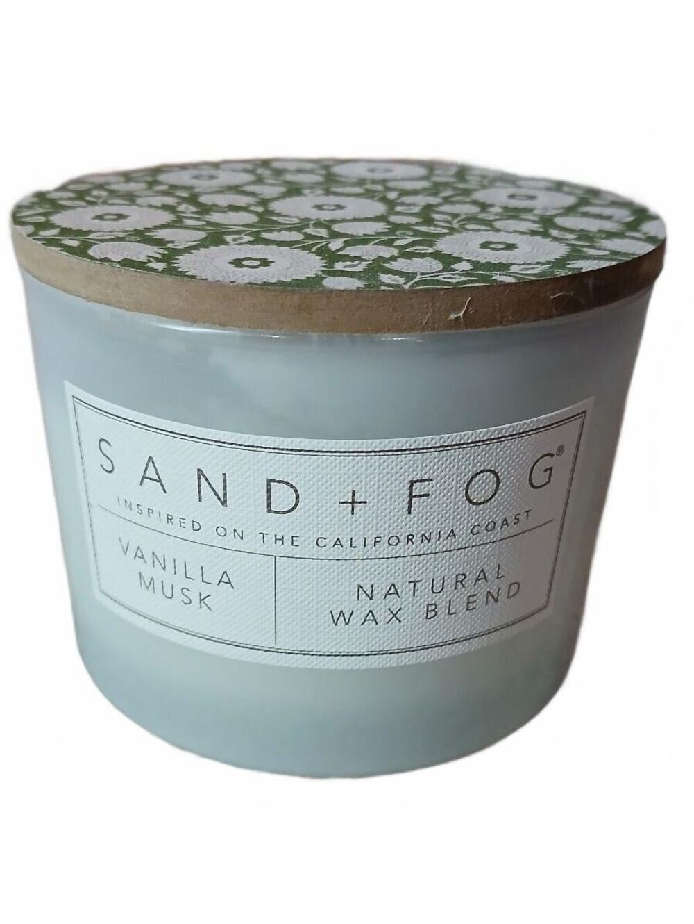 Sand + Fog Vanilla Musk 12oz 2 Wick Candle Natural Wax Blend